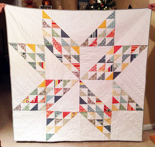 Big star quilt (my first quilt EVAR.)