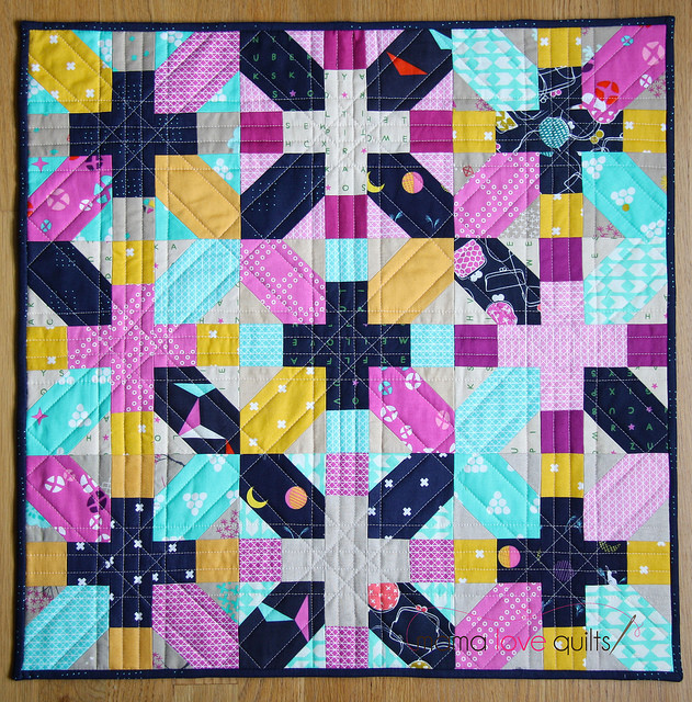 Cotton and Steel Japanese X and + mini quilt