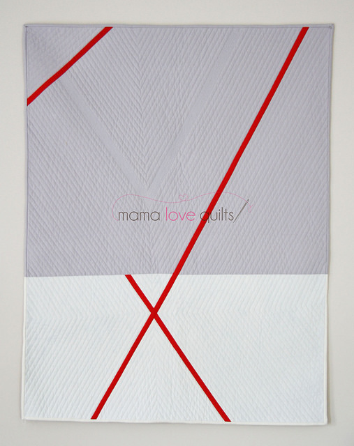 Red X Modern Quilt