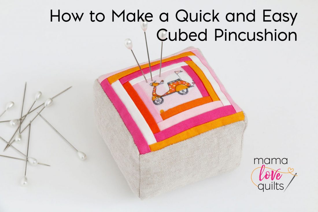 Patchwork Pin Cushion Pattern - DIY pincushion made simple 