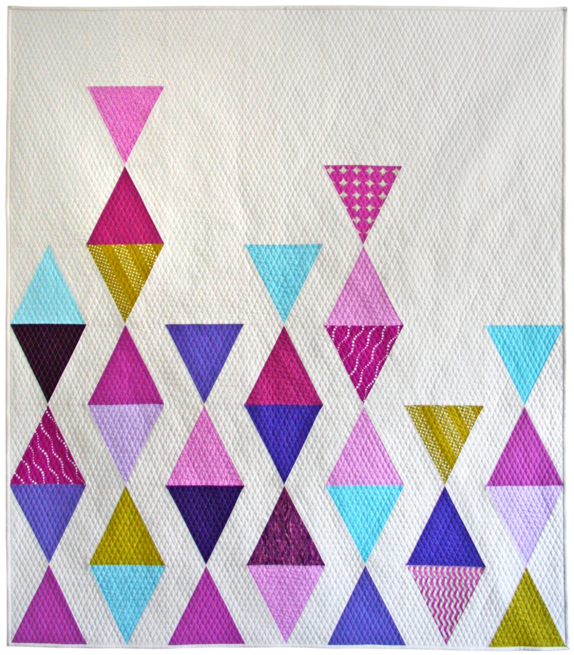 Balanced Triangles Modern Quilt by Nicole Neblett Mama Love Quilts